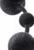Anal beads Toyfa A-toys Coron, with balls, silicone, black, 35,9 cm